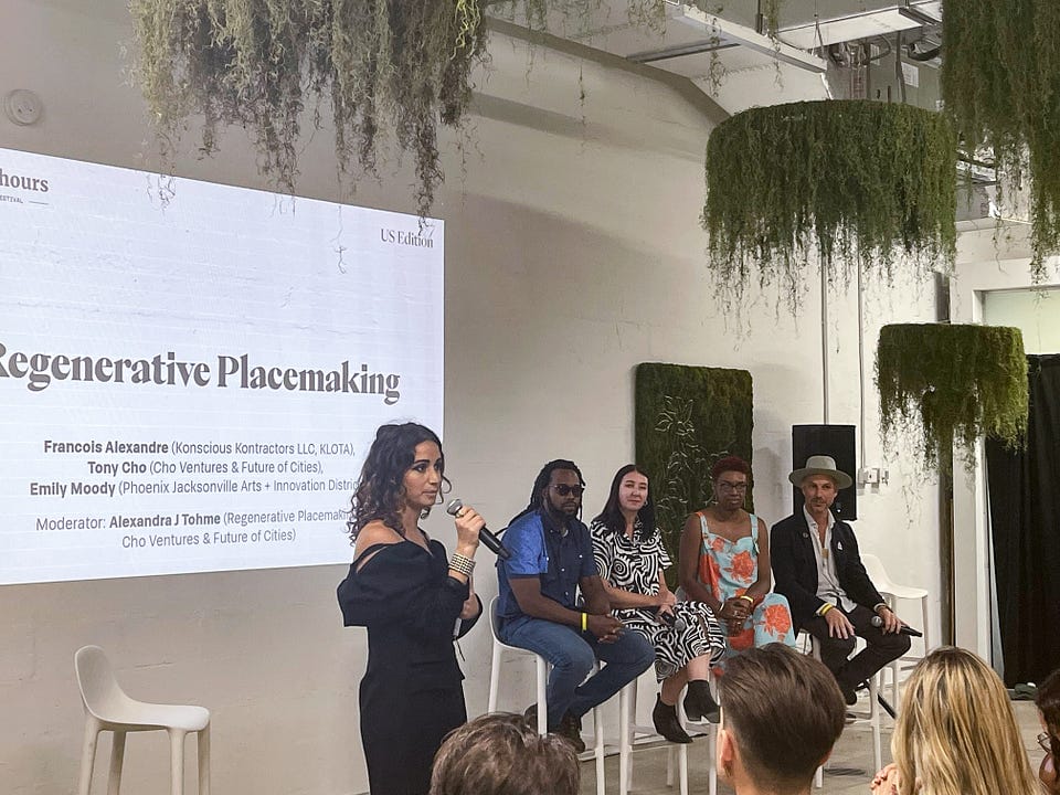 The Regenerative Placemaking Panel during Utopian Hours.