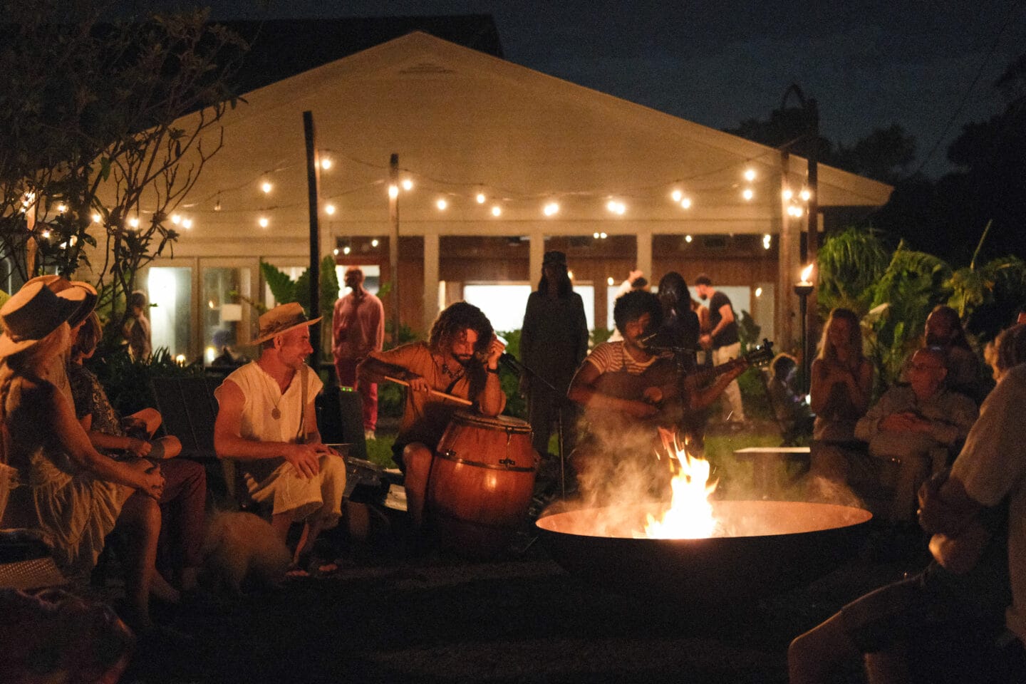 Live music around the camp fire for a Safari Weekend at ChoZen Eco-Retreat & Sanctuary once a month leading up to the ChoZen Artisan Market – every second Sunday in Sebastian, FL.