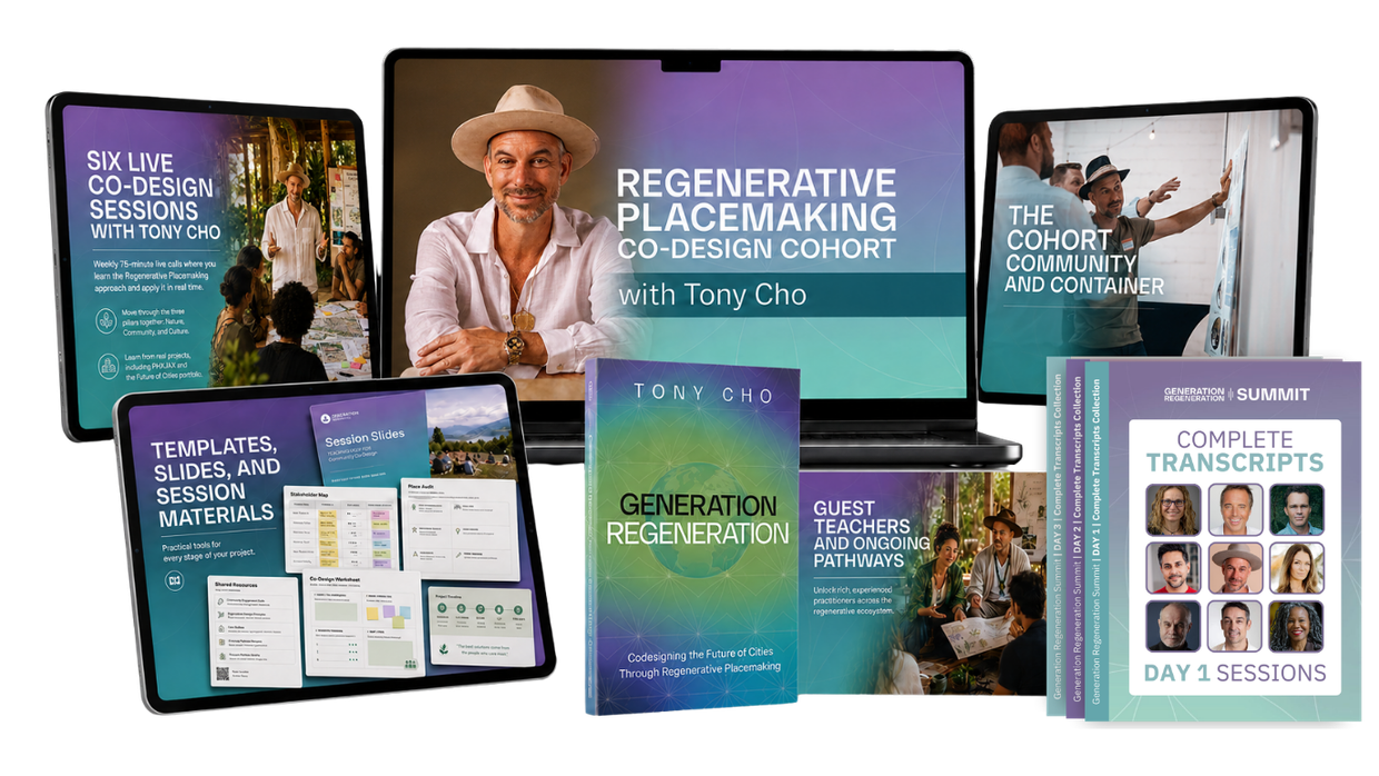 Everything included in the Regenerative Placemaking Co-Design Cohort